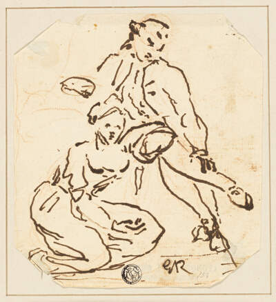 Seated Man and Woman