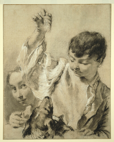Giacomo Feeding a Dog