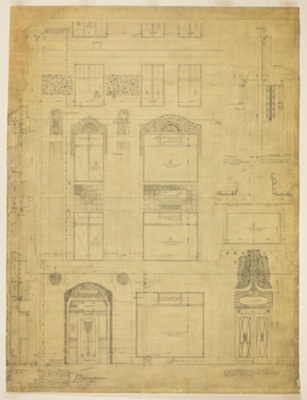 Ten West Elm Street Apartment Hotel Building, Chicago, Illinois, Elevation