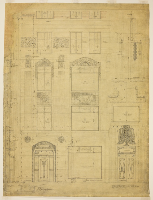 Ten West Elm Street Apartment Hotel Building, Chicago, Illinois, Elevation