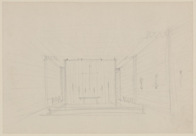 Illinois Institute of Technology Chapel, Chicago, Illinois, Interior Perspective