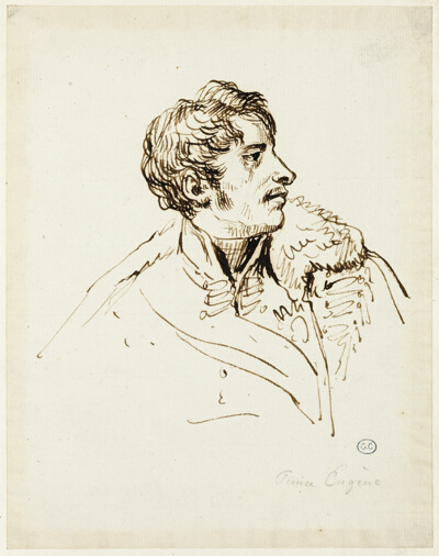 Study for Distribution of Eagles, Prince Eugène de Beauharnais