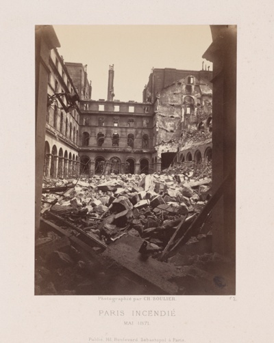 Paris Fire (Interior of the Ministry of Finance), from the series "Paris Incendié"