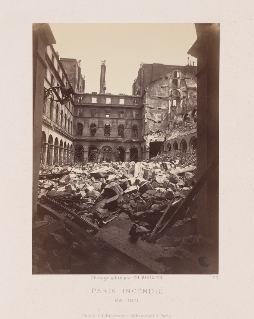 Paris Fire (Interior of the Ministry of Finance), from the series "Paris Incendié"