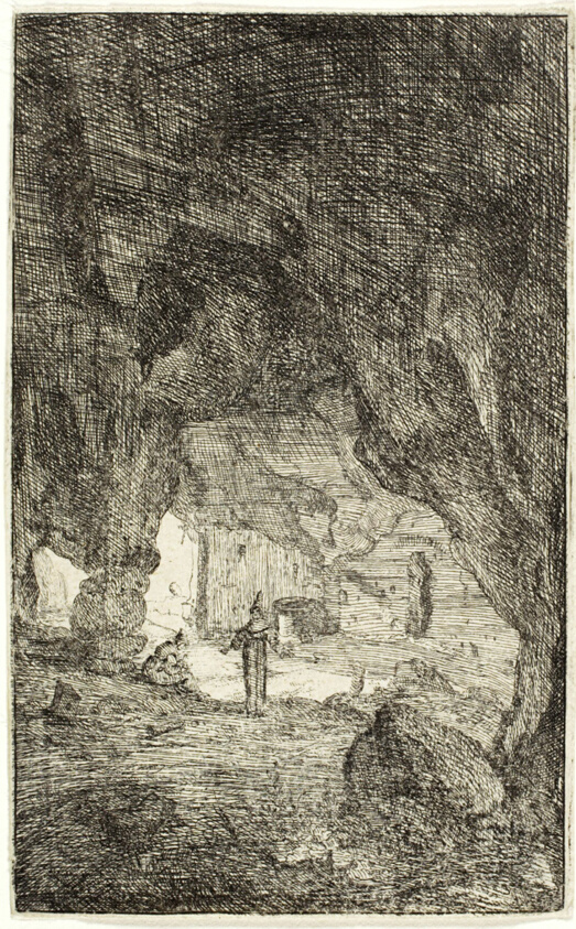 Grotto and Friars, from The Ruins of Rome