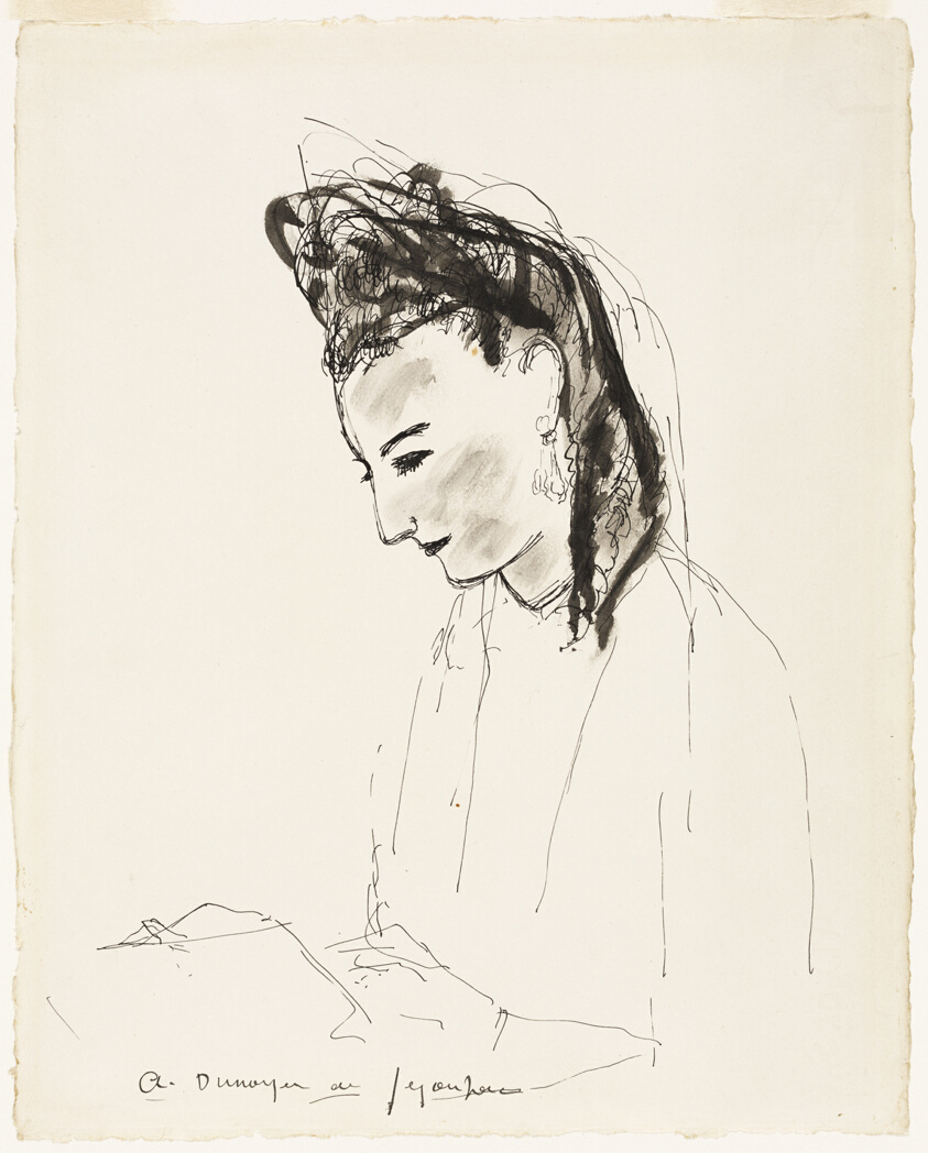 Portrait of a Woman in Profile