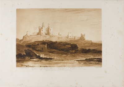 Dunstanborough Castle, plate 14 from Liber Studiorum