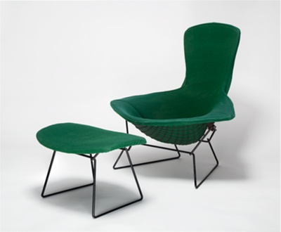 Bird Chair and Ottoman