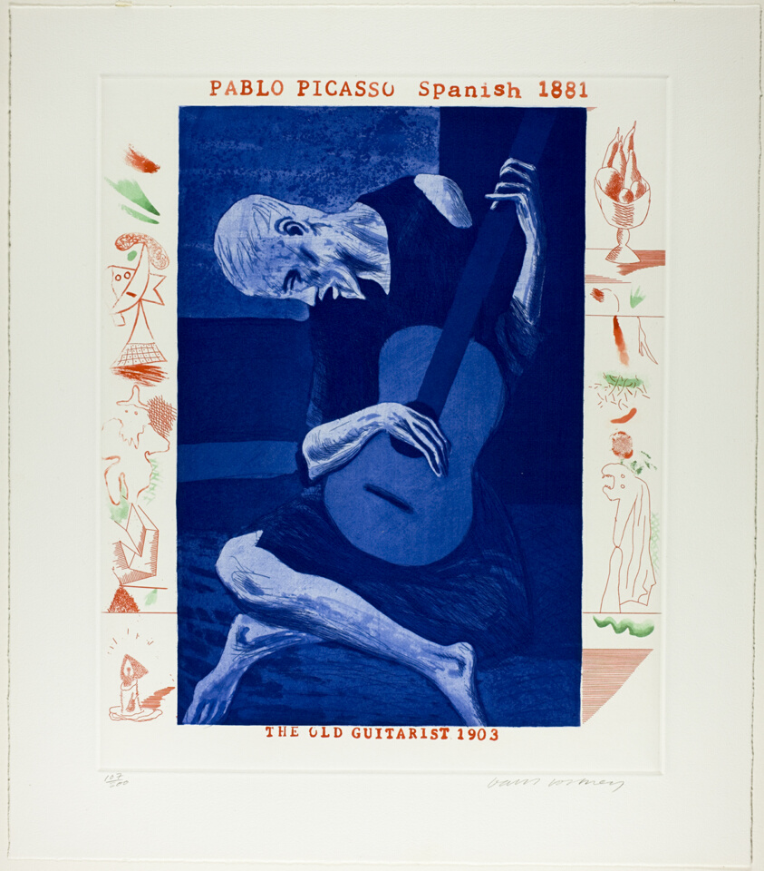 The Old Guitarist, from The Blue Guitar