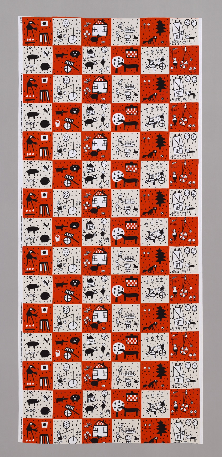 Mustalammas (Black Sheep) (Furnishing Fabric)