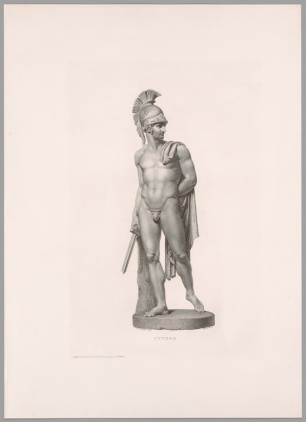 Ettore, Front View, from Oeuvre de Canova