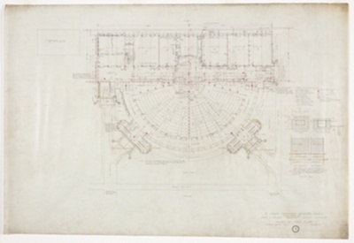 Saint Paul's Methodist Episcopal Church, Cedar Rapids, Iowa, Main Floor Plan