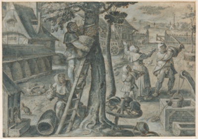 The Capture of a Swarm of Bees in a Farmyard