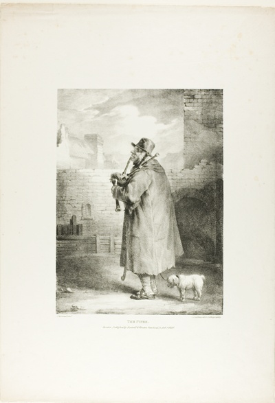 The Piper, plate one from Various Subjects Drawn from Life on Stone