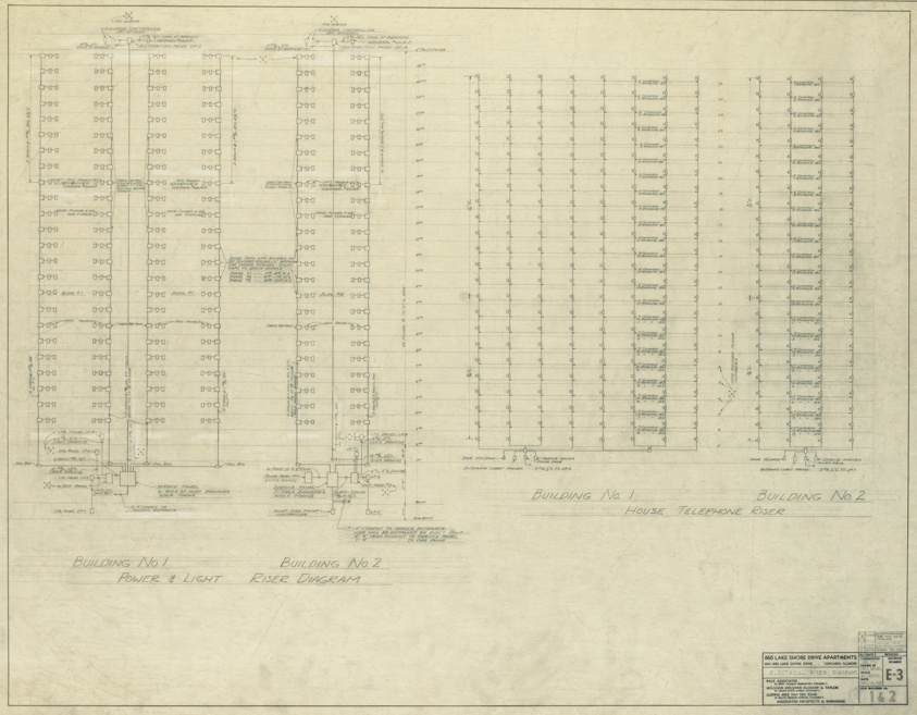 860-880 North Lake Shore Drive, Electrical Riser Diagram