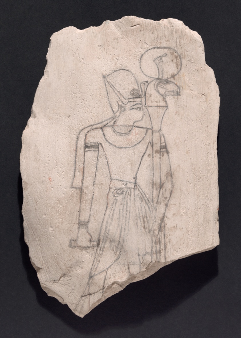 Ostracon with a Drawing of a King