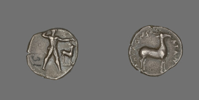 Stater (Coin) Depicting Caulos and Deer