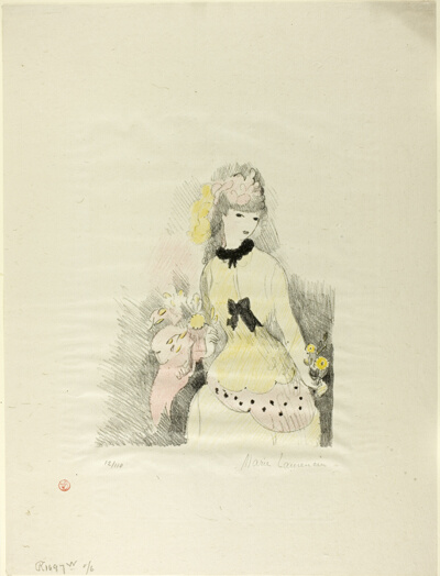 The Yellow Lady, plate from La Vie de Chateau