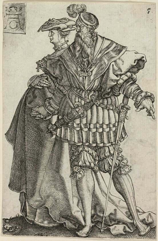 Dancing Couple, plate five from The Large Wedding-Dancers