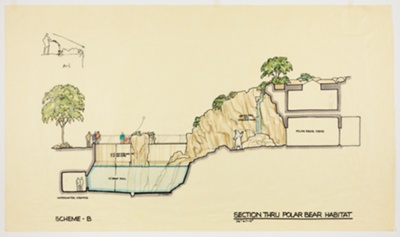 Lincoln Park Zoological Society Polar Bear Habitat, Chicago, Illinois, Section