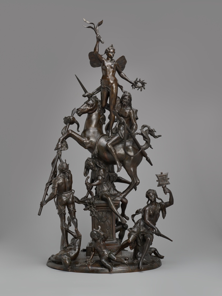 Allegorical Group of Victory Supported by Valor