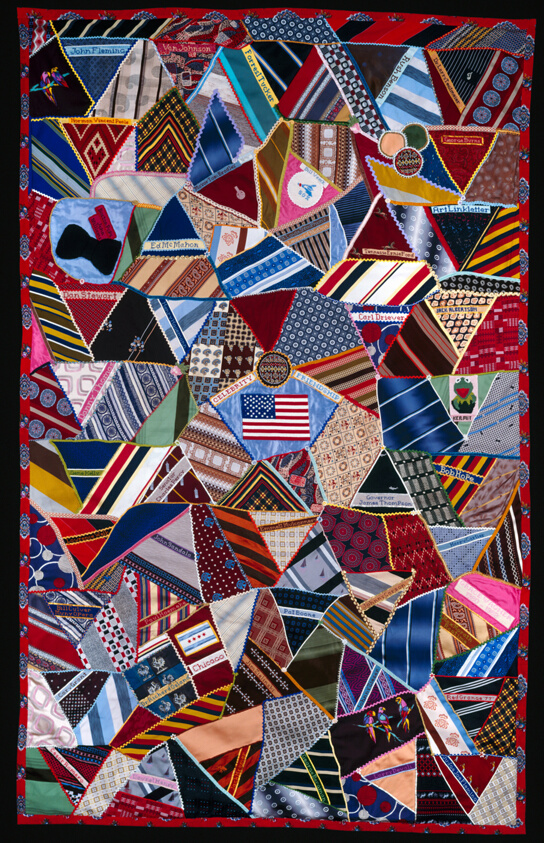Bedcover Entitled "Celebrity Ties"