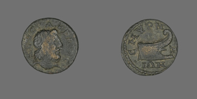 Coin Depicting the God Zeus Akraios