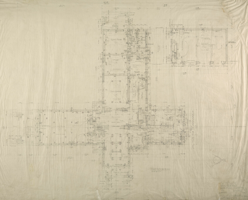 "Windway" W. J. Kohler Farm, Kohler, Wisconsin, First Floor Plan