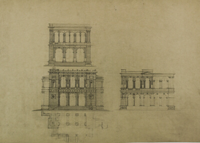 Design Projects, Building Elevation Studies and Plan
