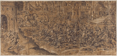 Aeneas Leaving the Burning City of Troy