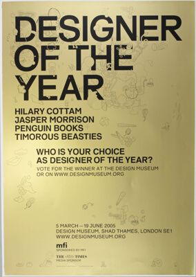 Design Museum Designer of the Year Gold Poster