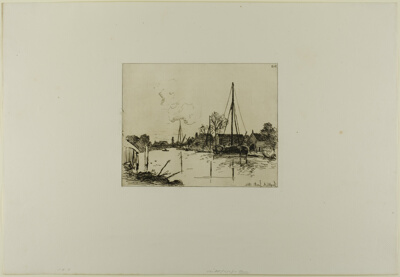 The Canal, from Cahier de six eaux-fortes, vues de Hollande