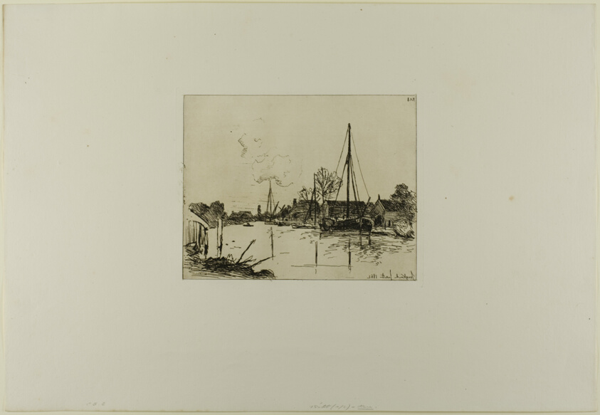 The Canal, from Cahier de six eaux-fortes, vues de Hollande