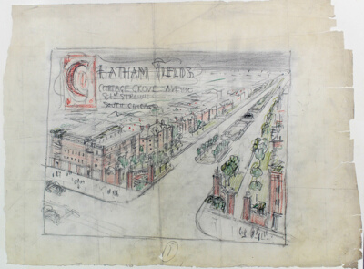 Chatham Fields, Chicago, Illinois, Design Sketch