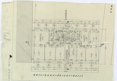 Apartment Building Community, Heiligenstadterstrasse, Vienna, Austria, First Floor Plan