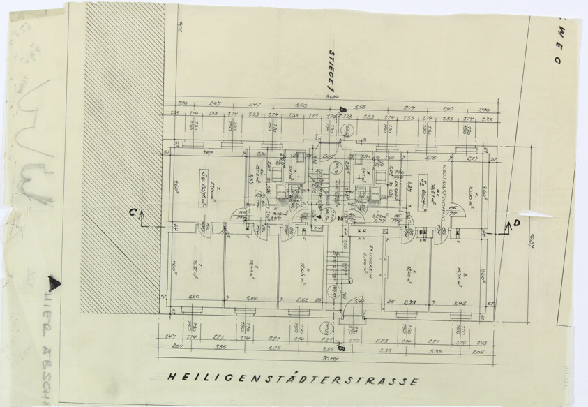 Apartment Building Community, Heiligenstadterstrasse, Vienna, Austria, First Floor Plan