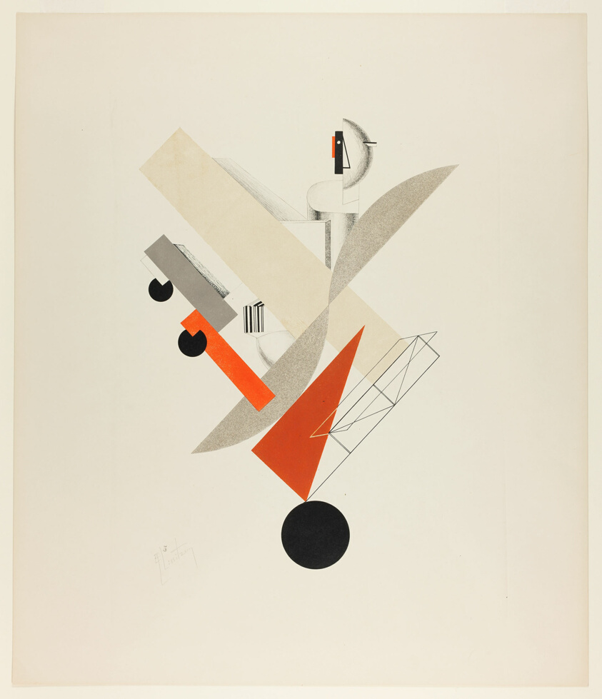 Globetrotter (In Time), plate five from Figurines: The Three-Dimensional Design of the Electro-Mechanical Show: "Victory over the Sun"