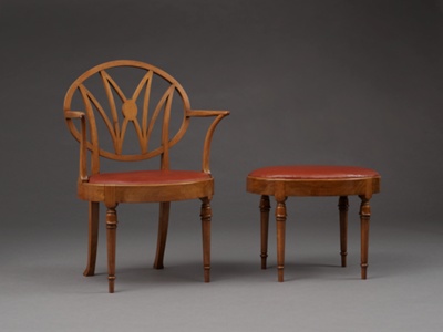 Armchair and stool