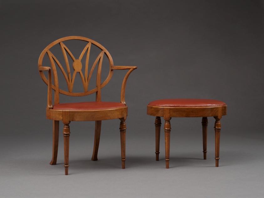 Armchair and stool