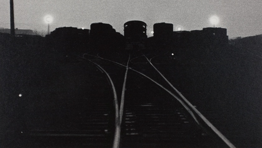 A Night Scene in the Yards, No. 12 from the portfolio "Railroad Men"