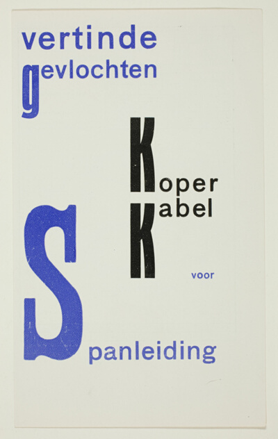 Advertisement for NKF tin coated copper cable (Vertinde Gevlochten Koper Kabel)