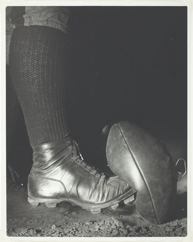 Wes Fesner Kicking a Football