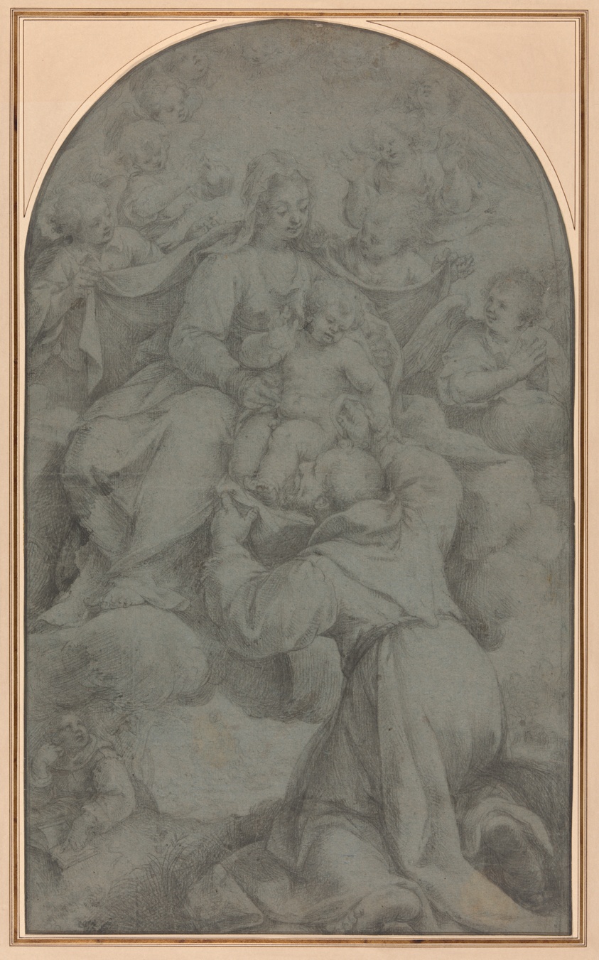 Saint Francis of Assisi Adoring the Virgin and Child