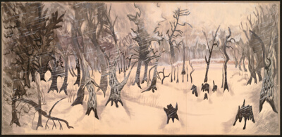 Snowstorm in the Woods