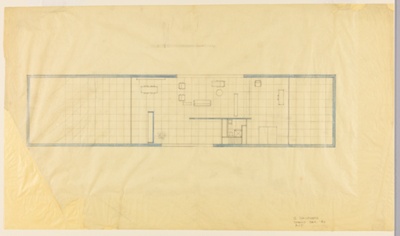 House with Courtyard, Student Project, Plan