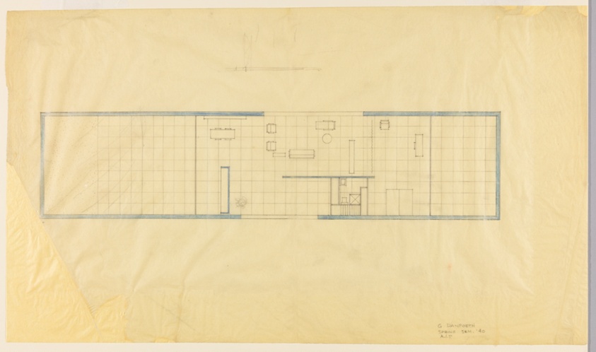 House with Courtyard, Student Project, Plan