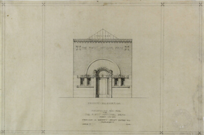 First National Bank, Forest City, Iowa, Elevation