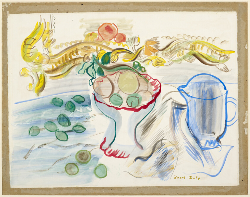 Still-Life with Mirror, Fruit Dish and Almonds