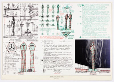 Federal Aviation Administration Control Tower Proposal, O'Hare International Airport, Concept Sketches