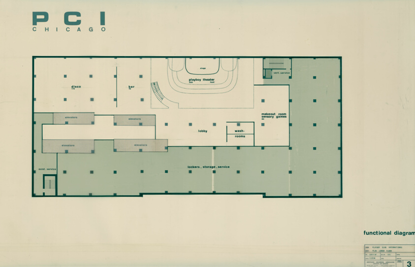 Playboy Club International, Lower Floor Plan